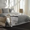 Bedsprei Flowers - Zilver