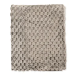 Bedsprei Fluffy Dots - Taupe