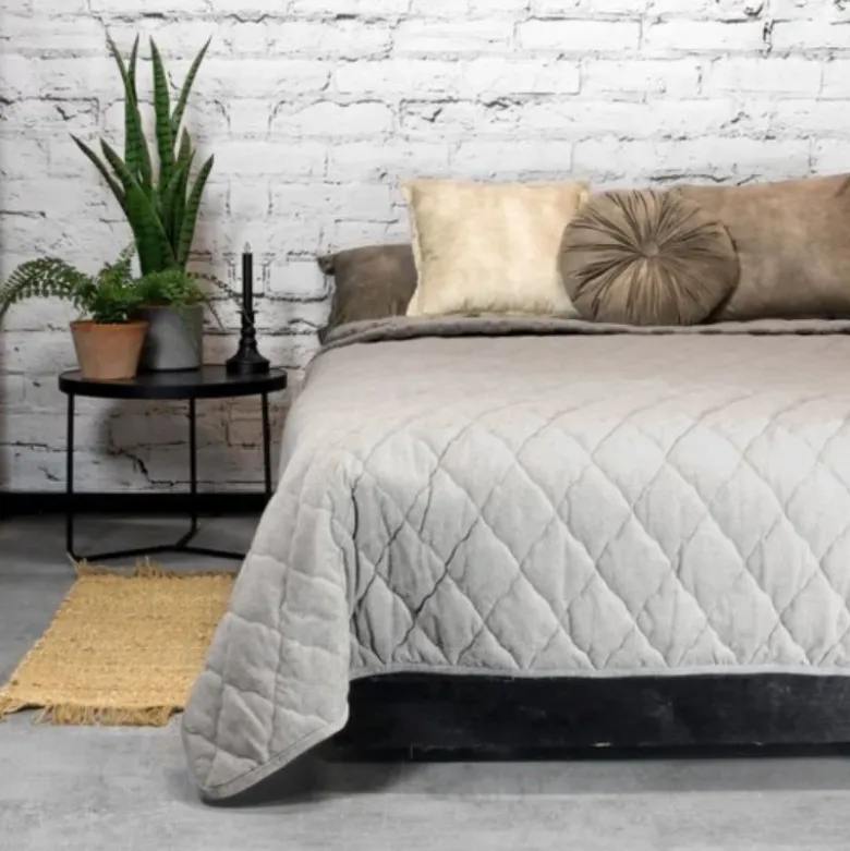 Bedsprei Jenny - Grijs
