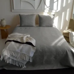 Bedsprei Layers - Zilver
