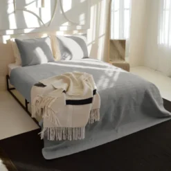 Bedsprei Rope - Zilver
