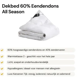 Dekbed Dons - 60% Eendendons - All Season