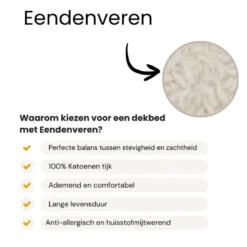 Dekbed Dons - 85% Eendenveren - All Season