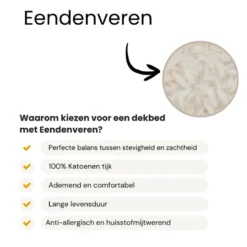 Dekbed Dons - 85% Eendenveren - 4 Seizoenen