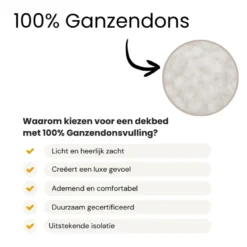 Dekbed Dons - 100% Ganzendons - All Season