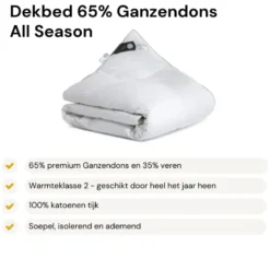 Dekbed Dons - 65% Ganzendons - All Season