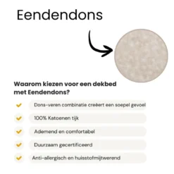 Dekbed - 60% Eendendons - 4 Seizoenen