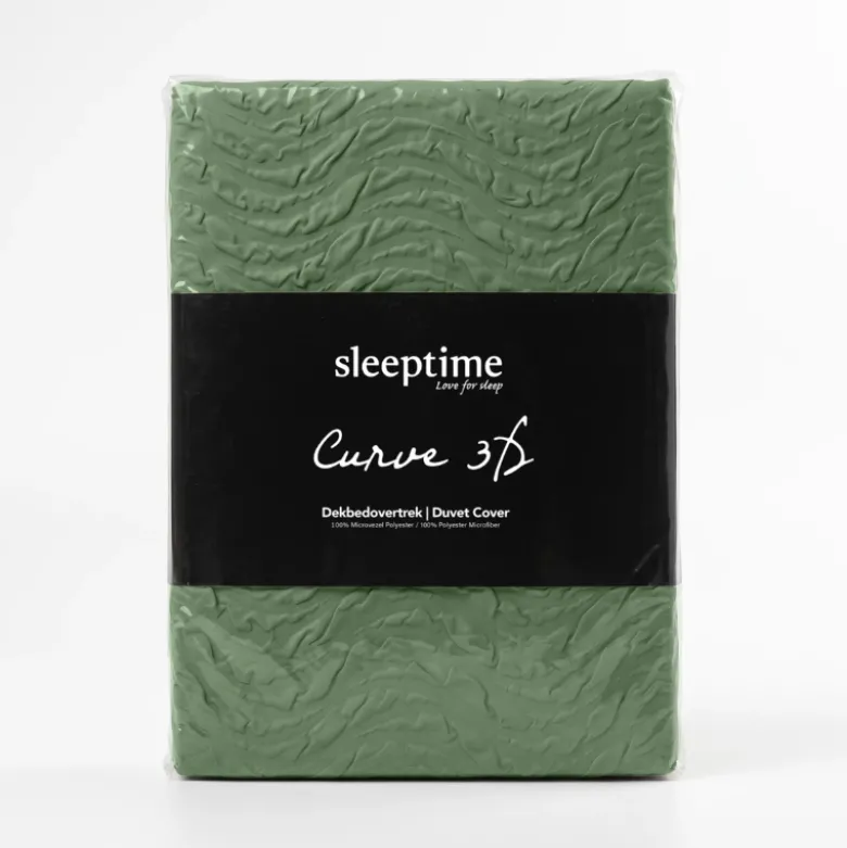 Dekbedovertrek Curve 3D - Groen