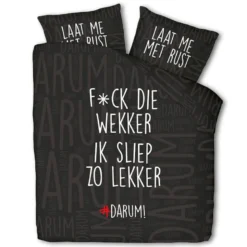 Dekbedovertrek #DARUM! F*ck die wekker!