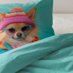 Dekbedovertrek Katoen - Animal Couture - Hond