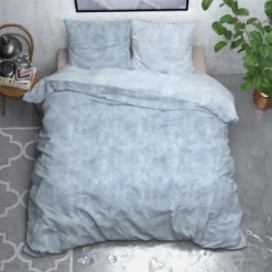 Dekbedovertrek Katoen Flanel - Washed Cotton Blauw