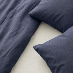 Dekbedovertrek Katoen Flanel - Uni - Navy