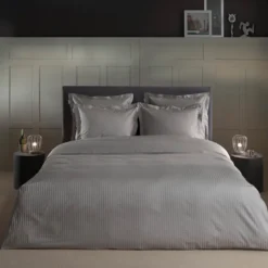 Dekbedovertrek Katoen-Satijn - Banda - Grijs