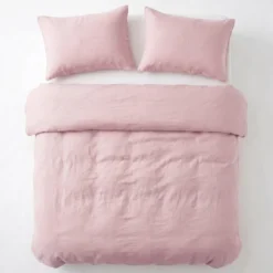 Dekbedovertrek Katoen Stone Washed - Roze