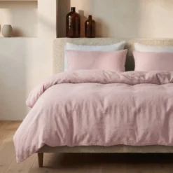 Dekbedovertrek Katoen Stone Washed - Roze