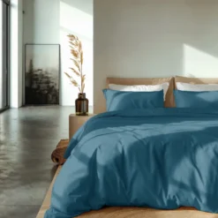 Dekbedovertrek Percale-Katoen - Blauw