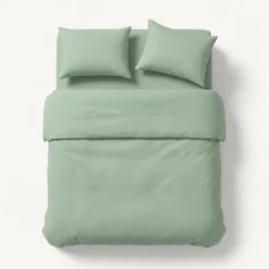 Dekbedovertrek Percale Katoen Uni - Jade