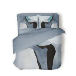 Dekbedovertrek Percale-Katoen - Abstract Marble - Blauw