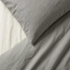 Dekbedovertrek Percale-Katoen - Stonewash Grey