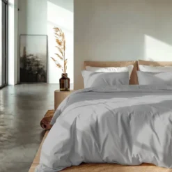 Dekbedovertrek Percale-Katoen - Grijs