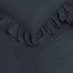 Dekbedovertrek Ruffles - Antraciet