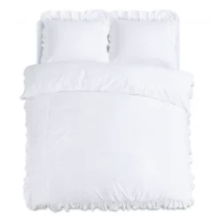 Dekbedovertrek Ruffles - Wit
