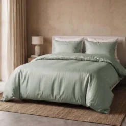 Dekbedovertrek Satin Point - Groen