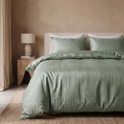 Dekbedovertrek Satin Point - Groen
