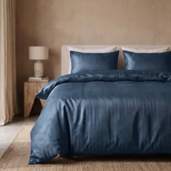 Dekbedovertrek Satin Point - Navy