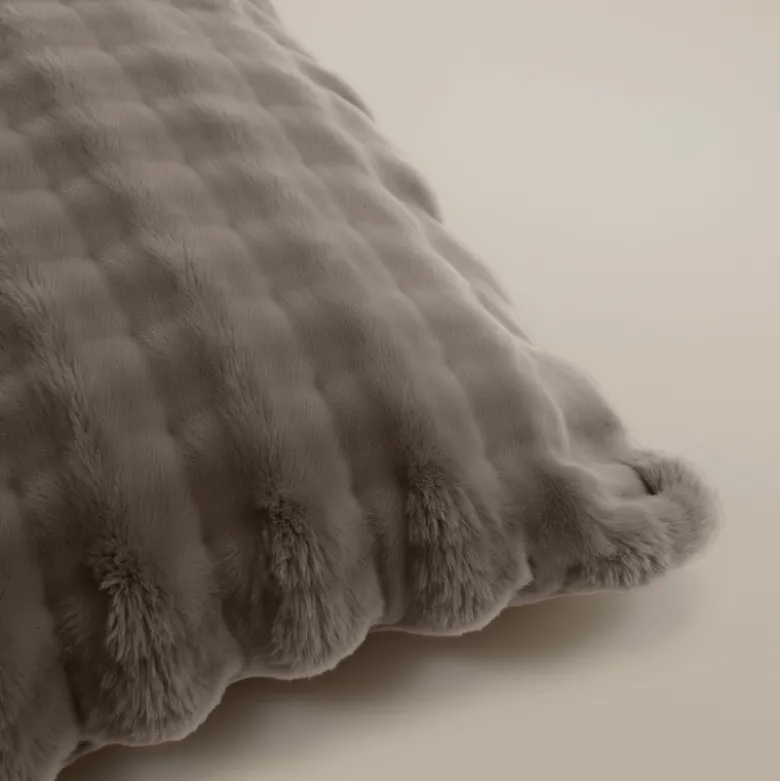 Dekbedovertrek Teddy Pom Pom - Taupe