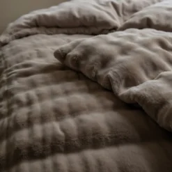Dekbedovertrek Teddy Pom Pom - Taupe