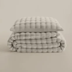 Dekbedovertrek Teddy Pom Pom - Beige
