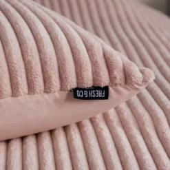 Dekbedovertrek Teddy Rib- Oud Roze
