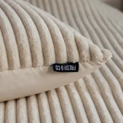 Dekbedovertrek Teddy Rib - Taupe