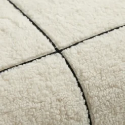 Dekbedovertrek Teddy Trim - Beige / Zwart