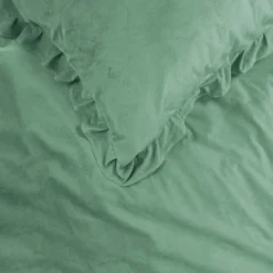 Dekbedovertrek Velvet Ruffles - Groen