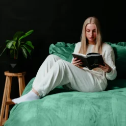 Dekbedovertrek Velvet Ruffles - Groen