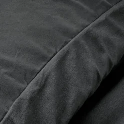 Dekbedovertrek Velvet Uni - Antraciet