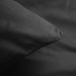 Dekbedovertrek Velvet Uni - Antraciet