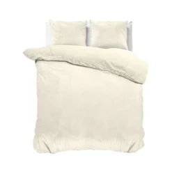 Dekbedovertrek Velvet Uni - Creme