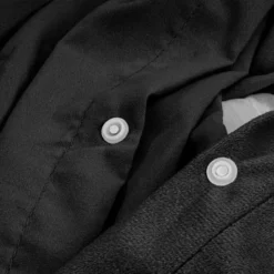 Dekbedovertrek Velvet Uni - Zwart