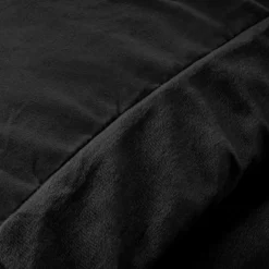 Dekbedovertrek Velvet Uni - Zwart