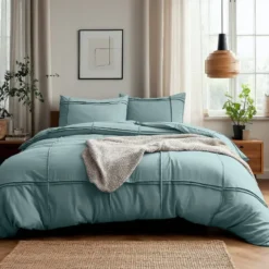 Dekbedovertrek Washed Tufted - Groen