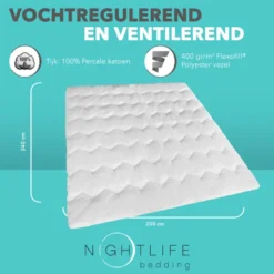 Dekbed Percale Katoen - Comfort - All Season