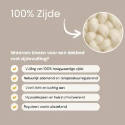Dekbed - 100% Zijde - 4 Seizoenen