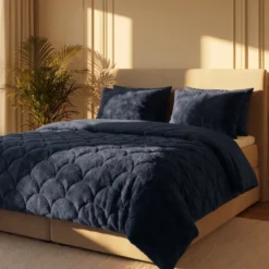 Easy Dekbed Teddy - Navy