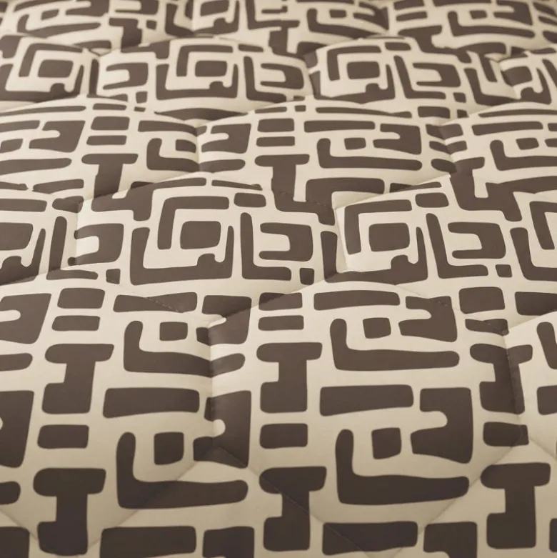 Easy Dekbed Zonder Overtrek - Abstract - Bruin