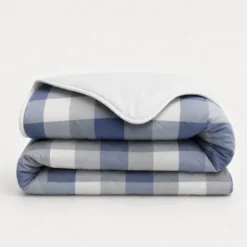 Easy Dekbed Zonder Overtrek - Blue Check