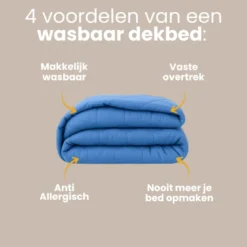 Easy Dekbed Zonder Overtrek - Blauw