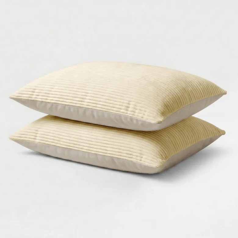 Easy Dekbed Zonder Overtrek Corduroy - Champagne/Taupe
